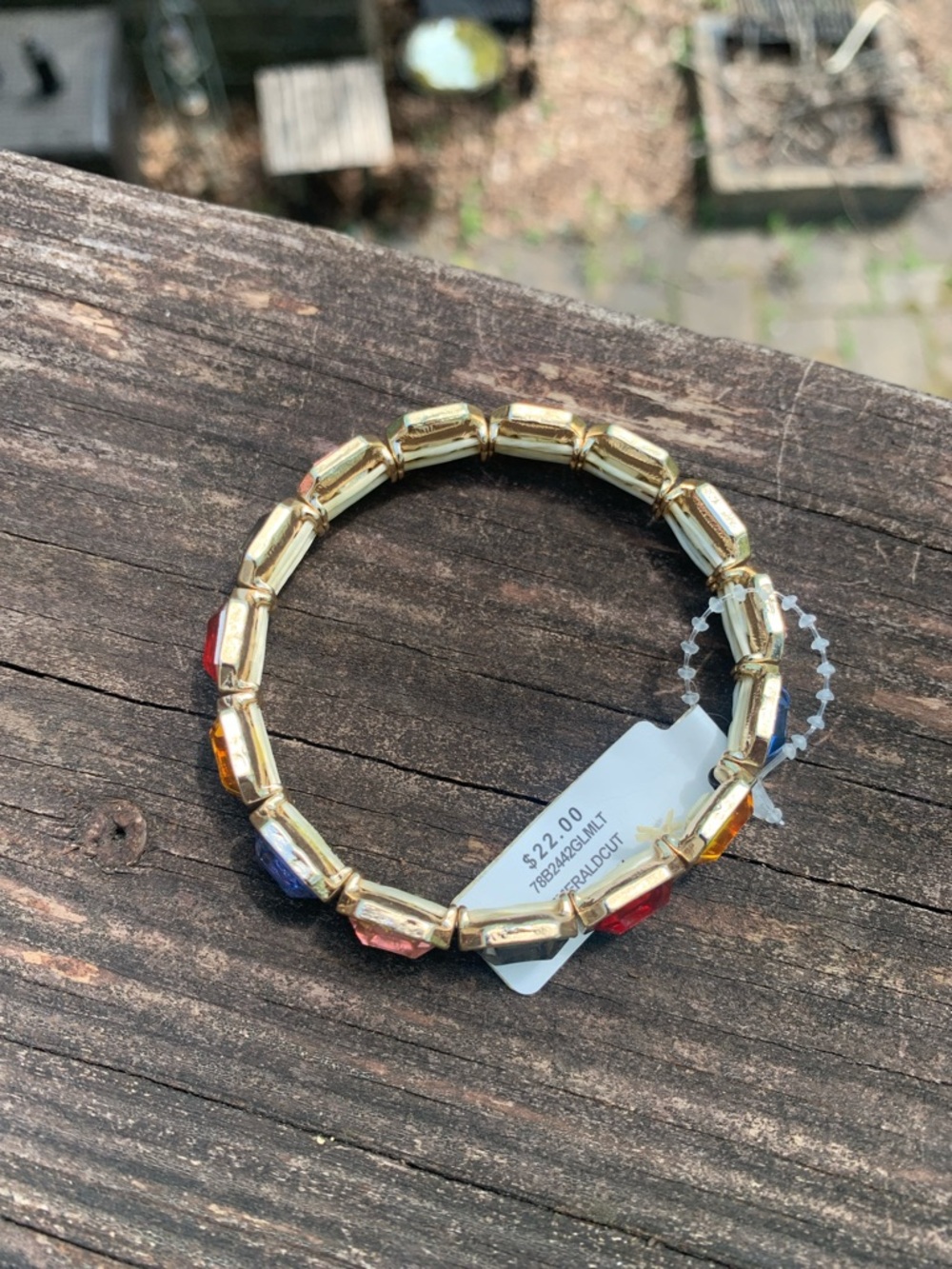 NWT Rhinestone stretch bracelet - Picture 8 of 9